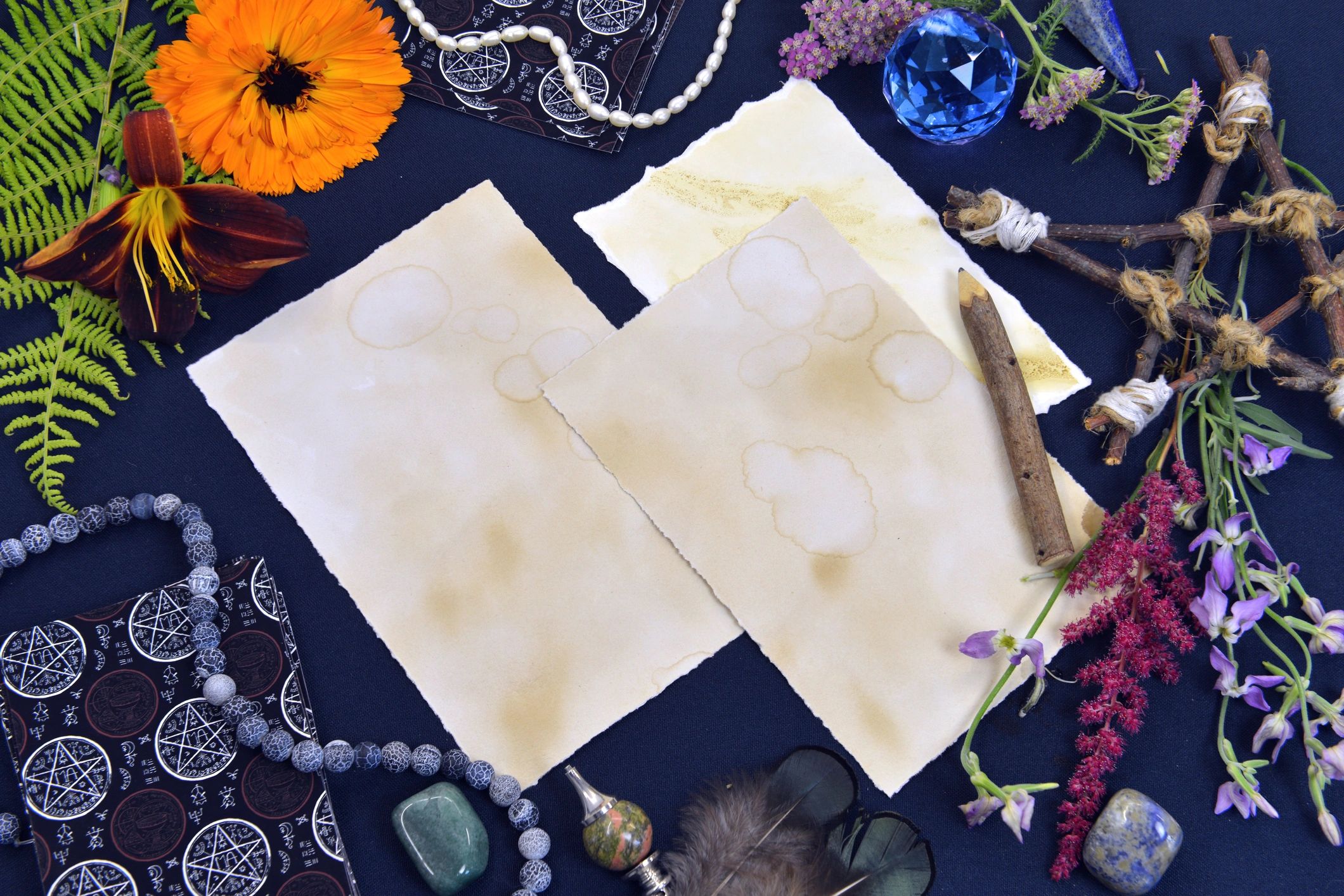 Printable mystery-themed materials with vintage paper