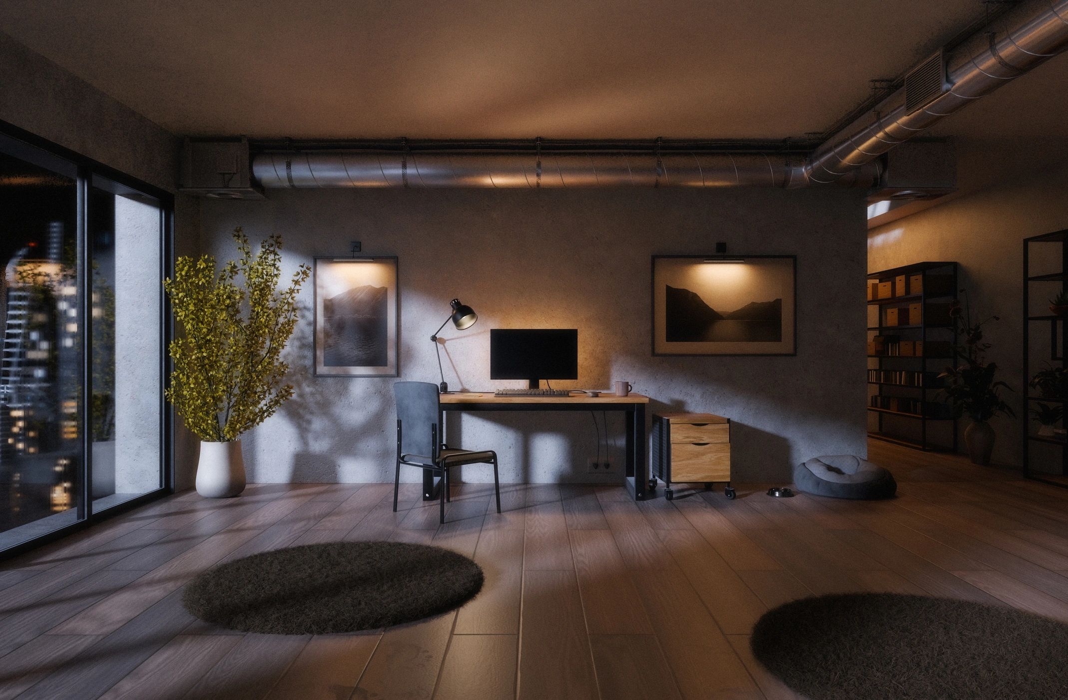 Atmospheric desk scene for detective storytelling