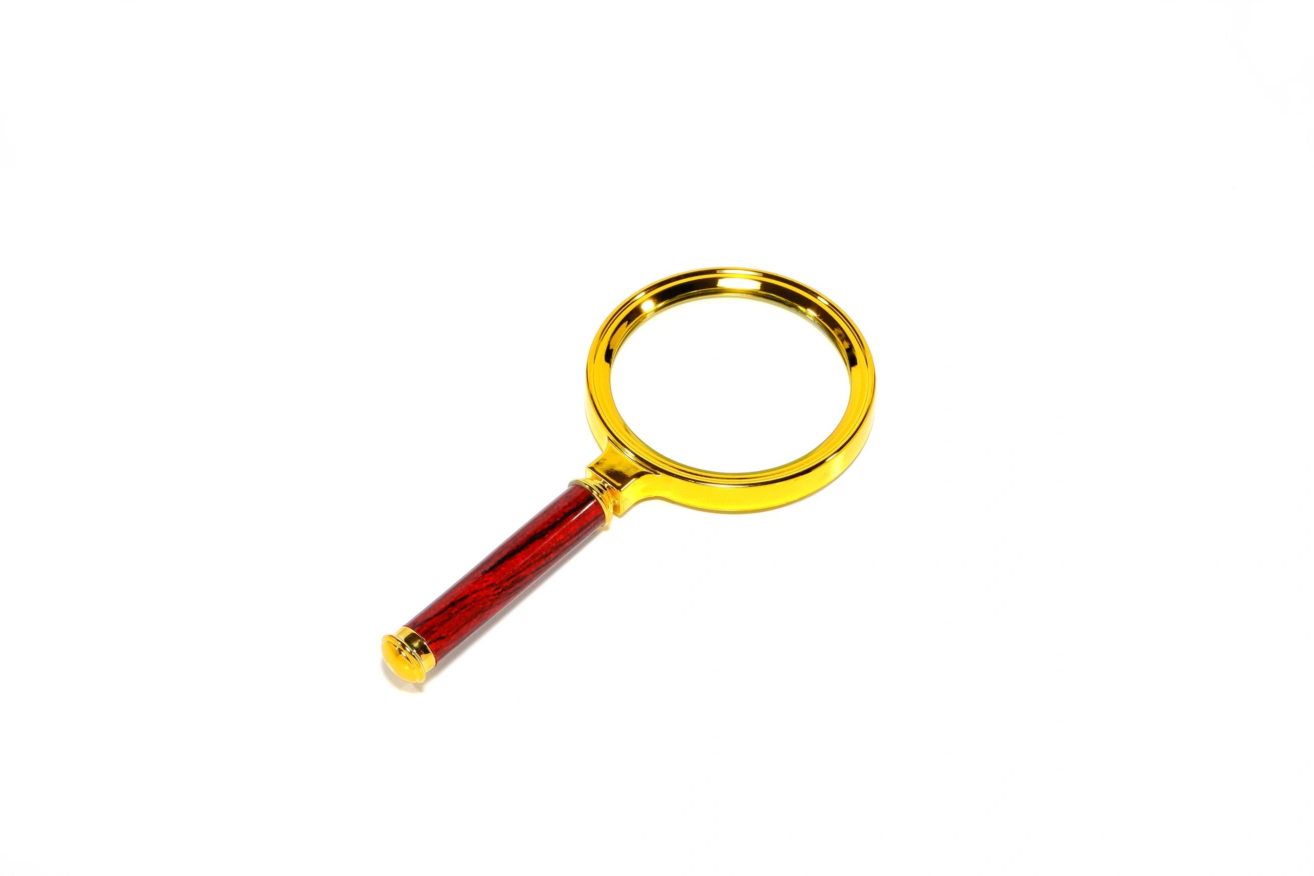 Magnifying glass representing kid-friendly detective play
